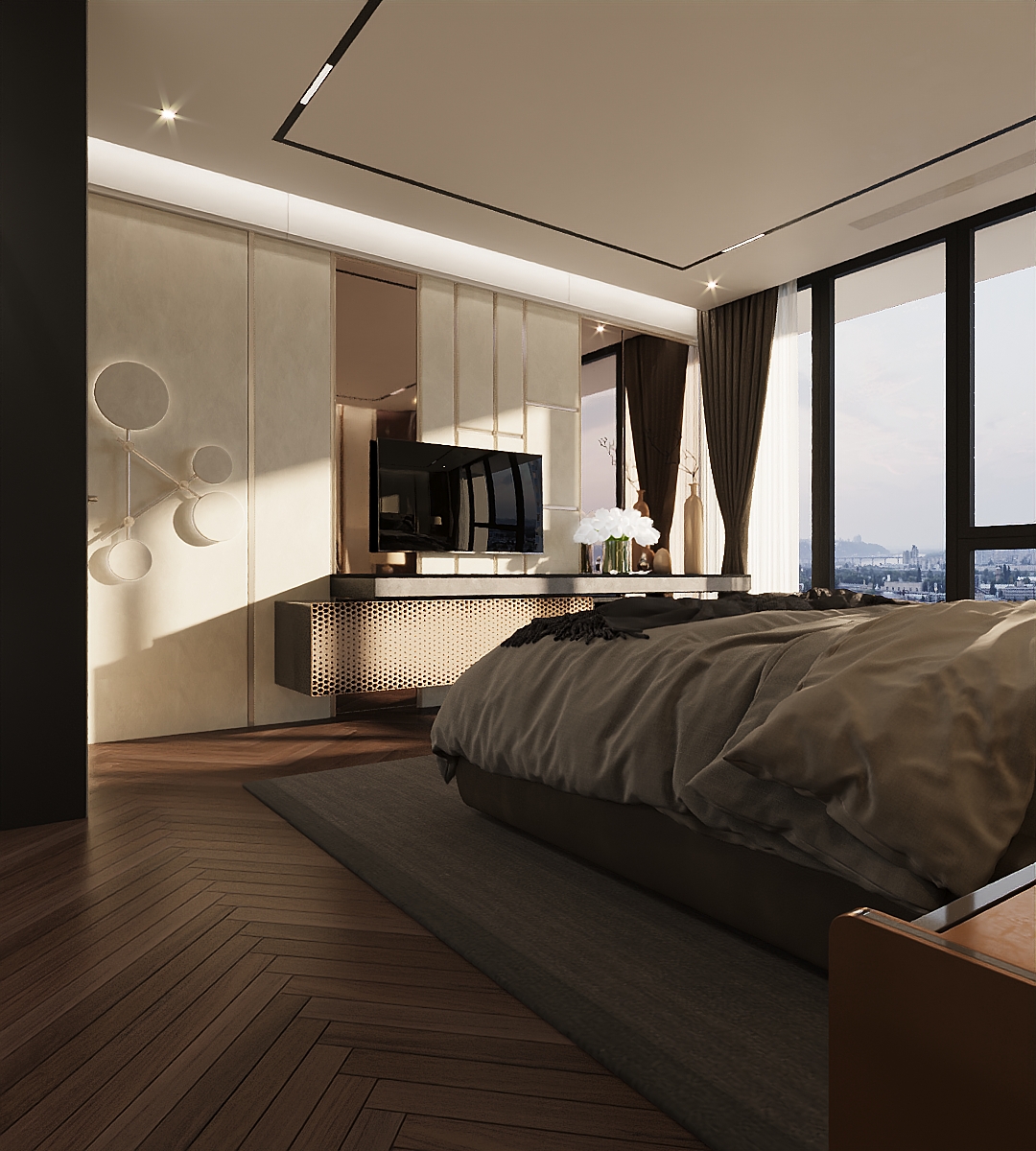 Toàn cảnh không gian Duplex phong cách hiện đại sang trọng