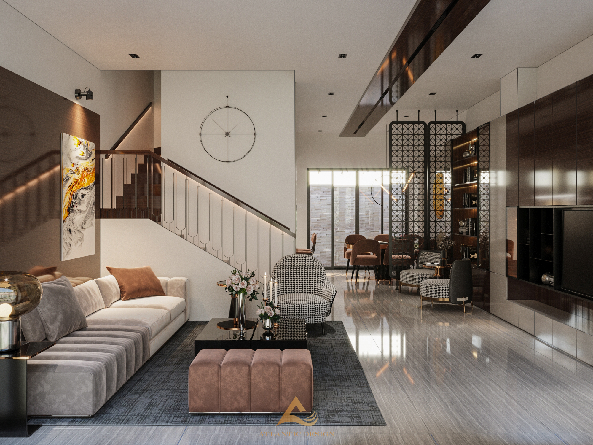Thiết kế nội thất biệt thự Vinhomes Marina phong cách hiện đại 260m2