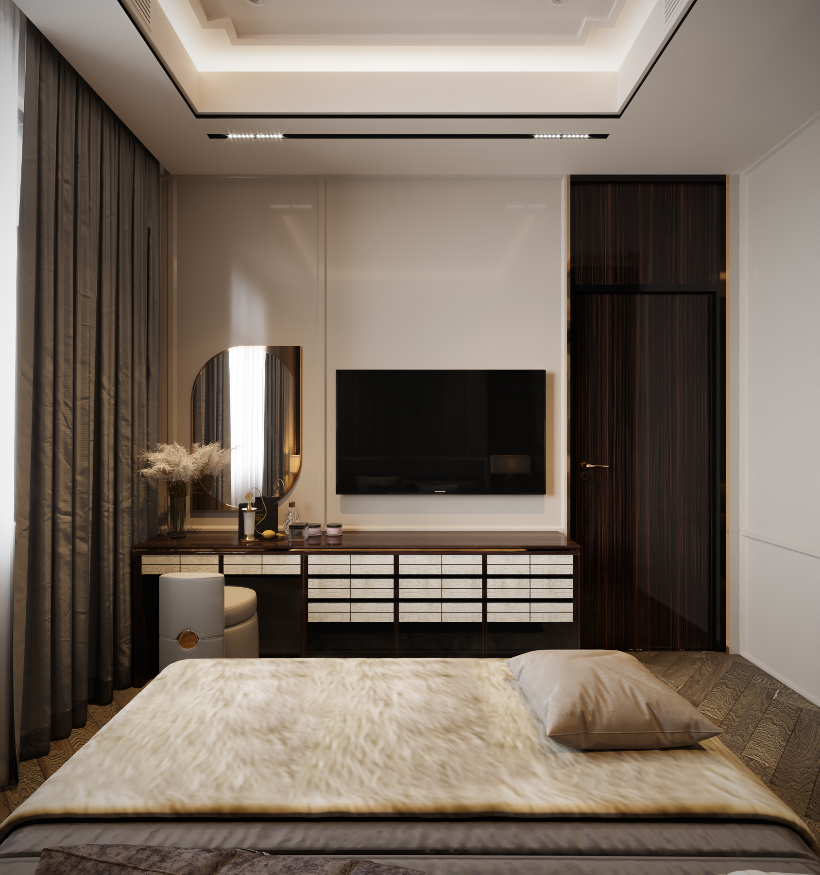 Toàn cảnh căn hộ hiện đại mix luxury tại Vinhome Marina