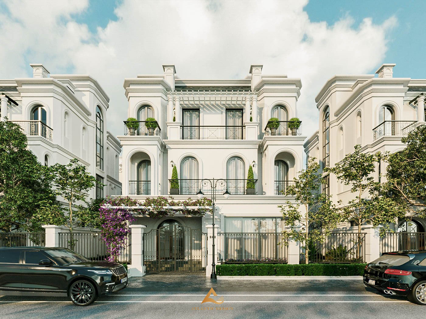 Thiết kế nội thất biệt thự Vinhomes Ocean Park phong cách Indochine