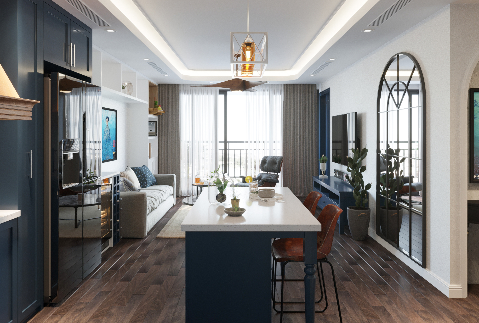 Thiết kế nội thất chung cư D'Le Roi Soleil phong cách Modern Classic