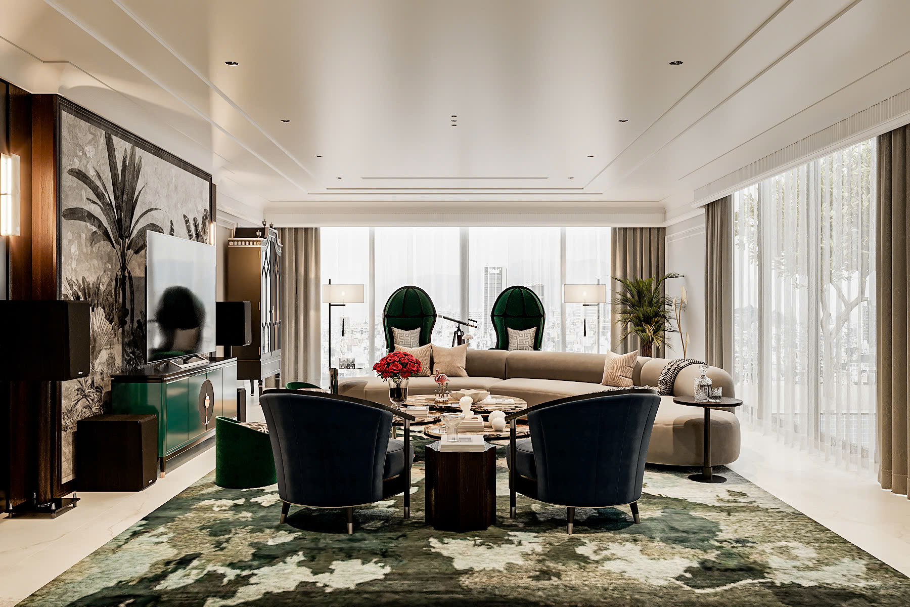 Thiết kế nội thất nhà phố Hải Phòng phong cách Modern Classic