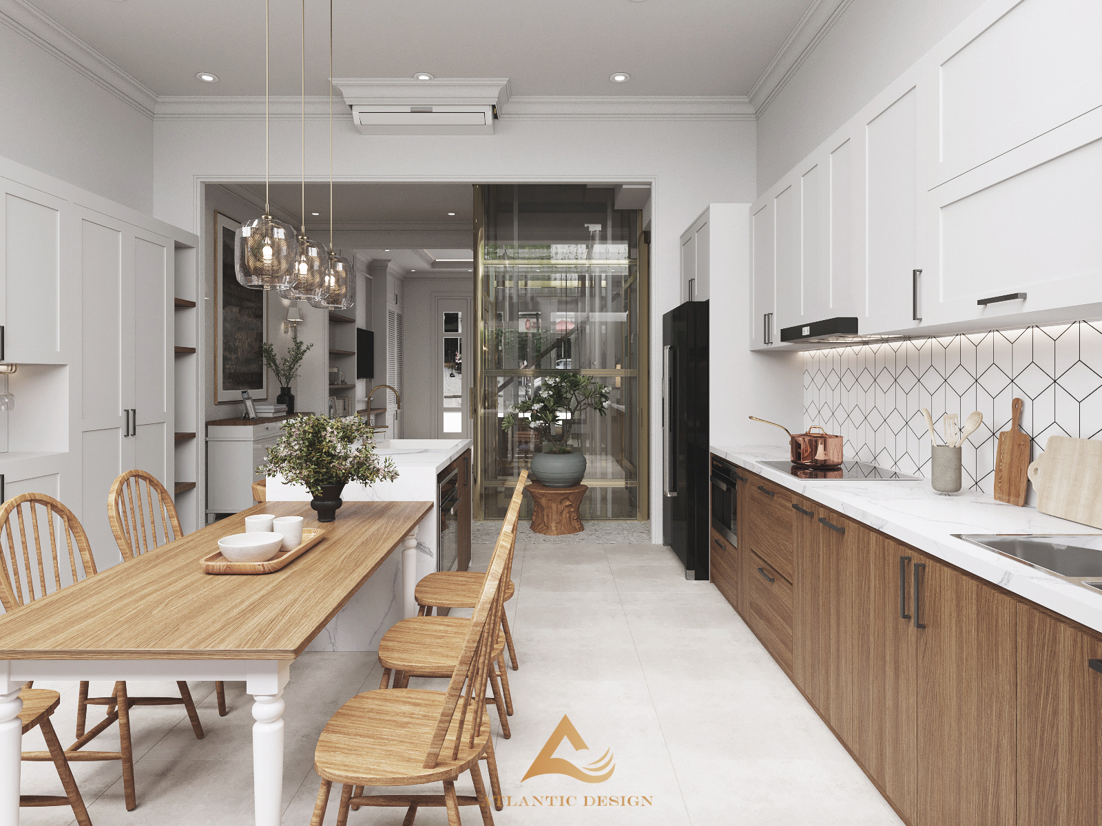 Không gian phòng ăn Modern Classic đẳng cấp và ấm cúng